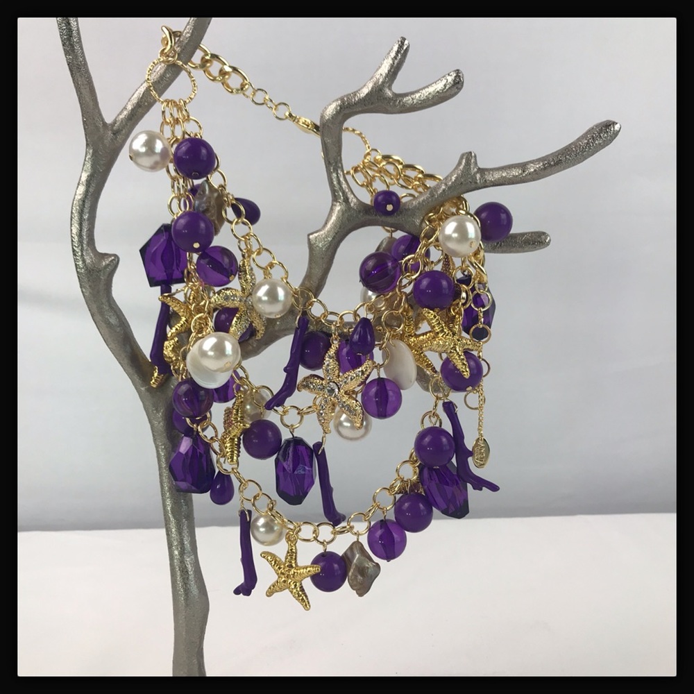 NWOT Purple SeaCharm Necklace 💕Host Pick💕 …